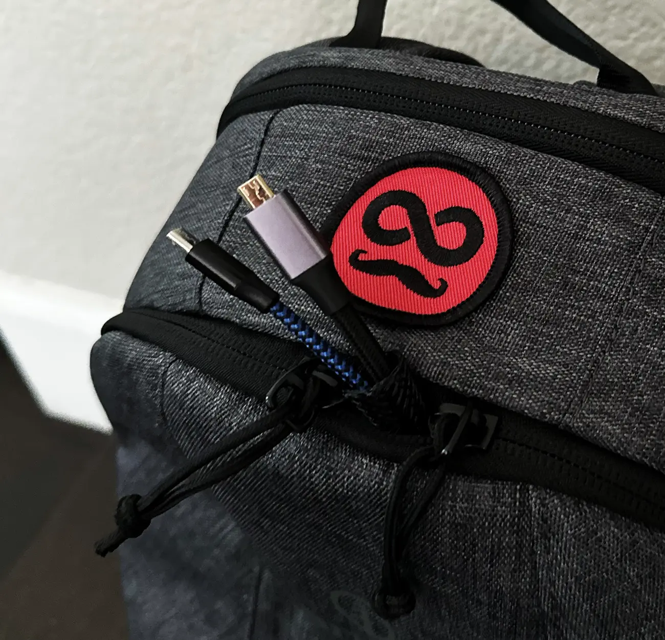 Backpack with cables