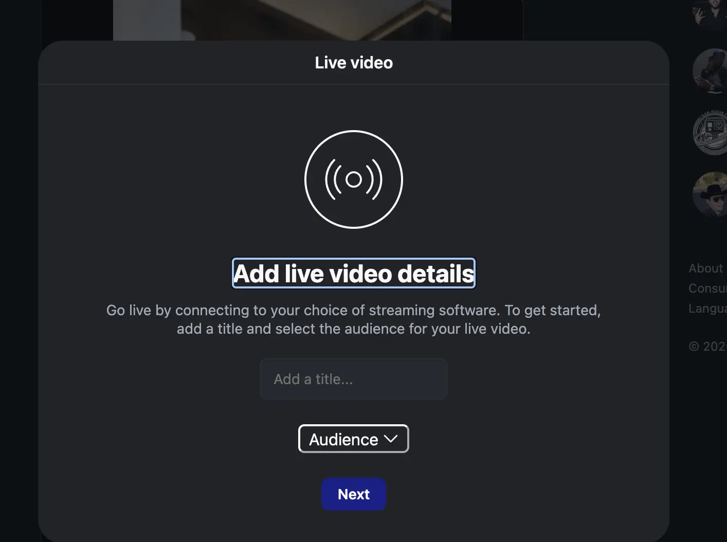 Instagram Live Video