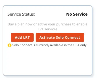 Solo Connect Reactivate